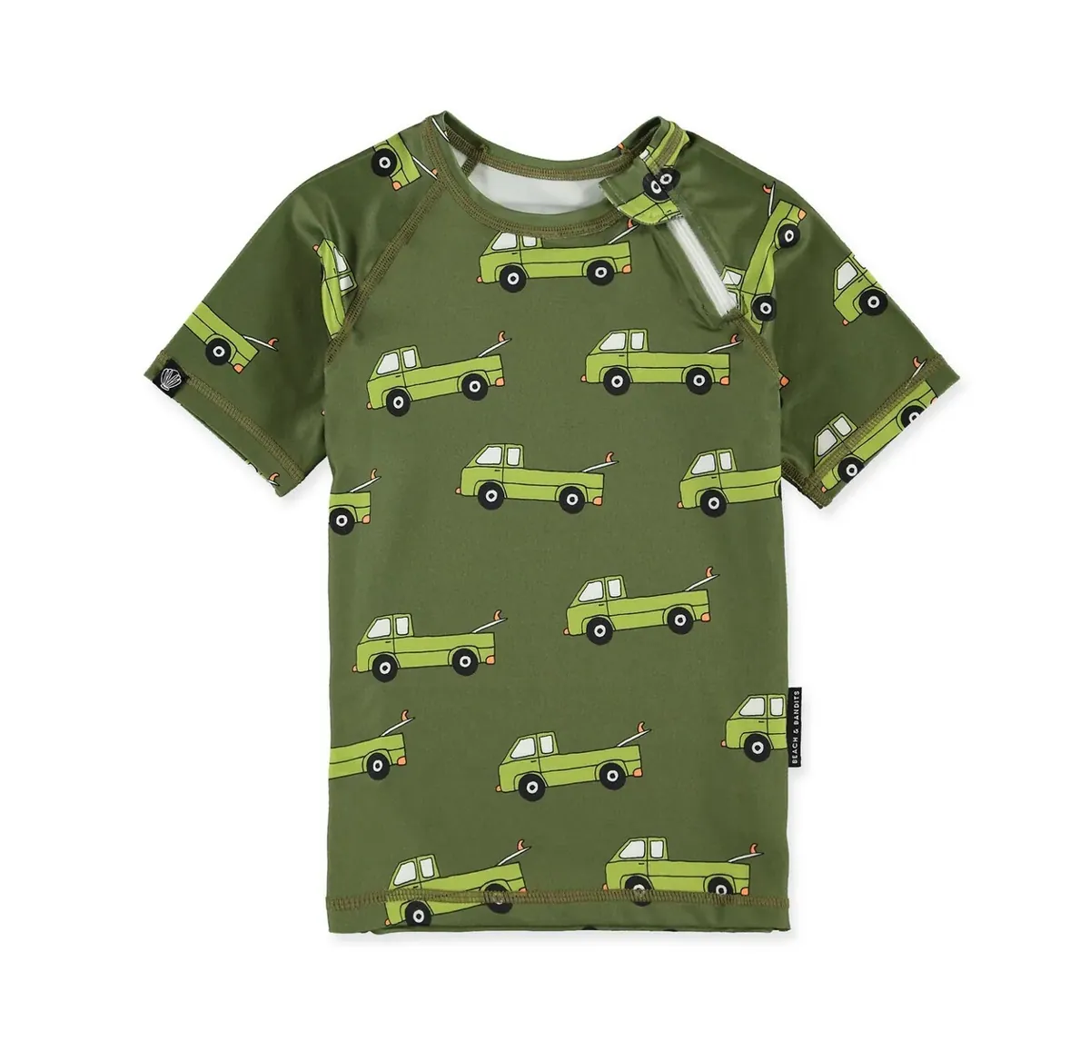UV Badeshirt Auto grün