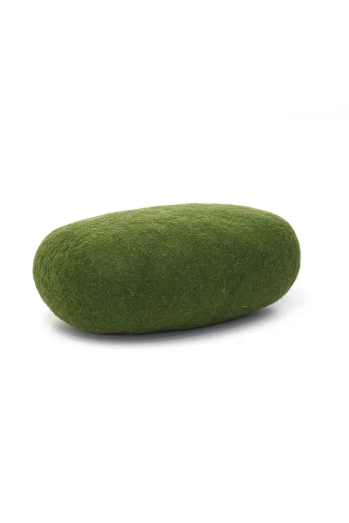 Muskhane Kissen Oval "Chakati" | Olive