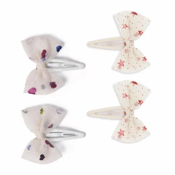 Haarclips Mäschchen Tulle Heart