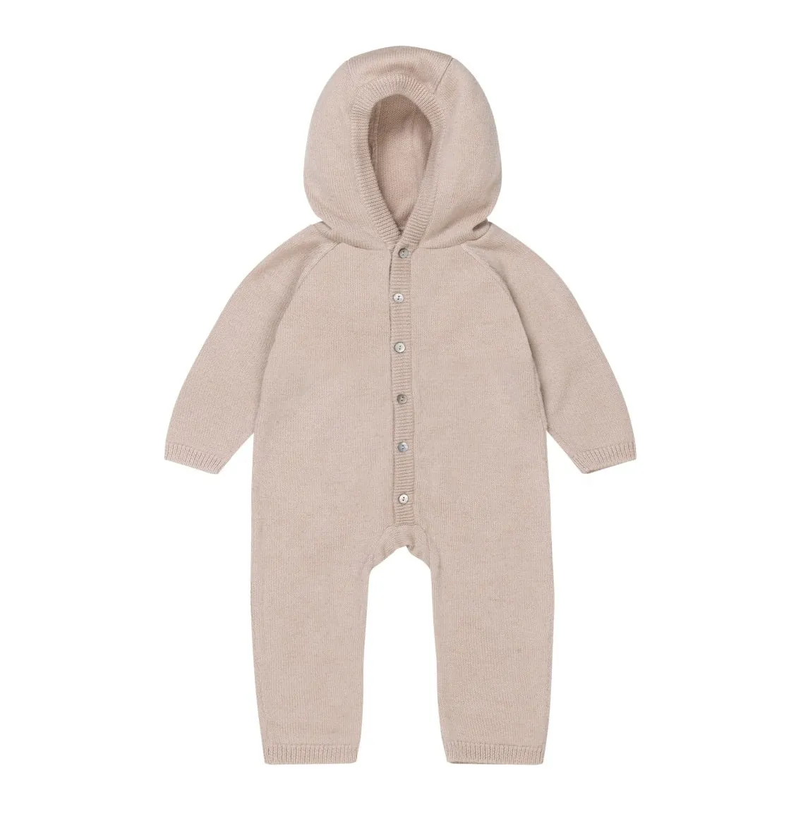 Strick Overall Wolle Creme