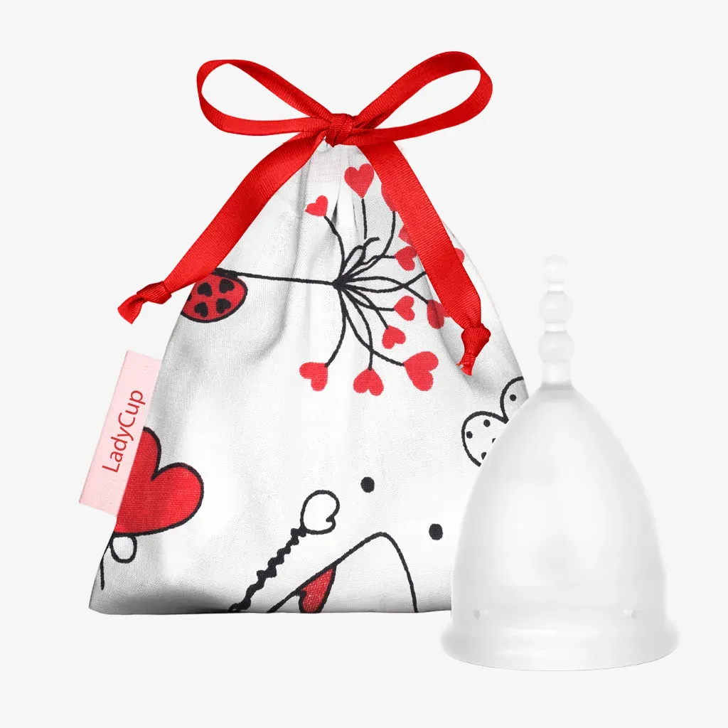 Ladycup transparent Grösse L