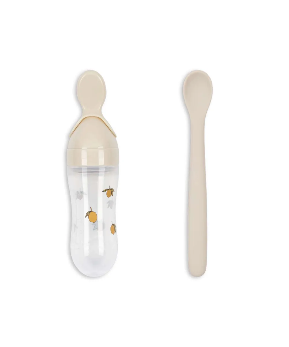 Konges Sløjd • Food Feeding Spoon Set Lemon