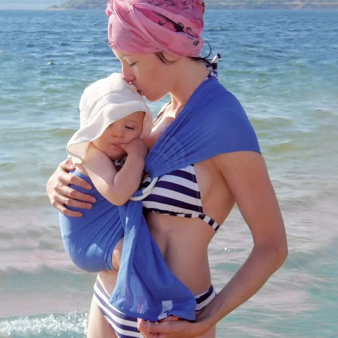 MaM Watersling Sky blue - Der Wasser Ring Sling fürs Duschen, Schwimmbad und für Strand