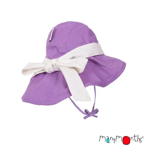 ManyMonths Adjustable Summer Hat mit Schleife sheer violet