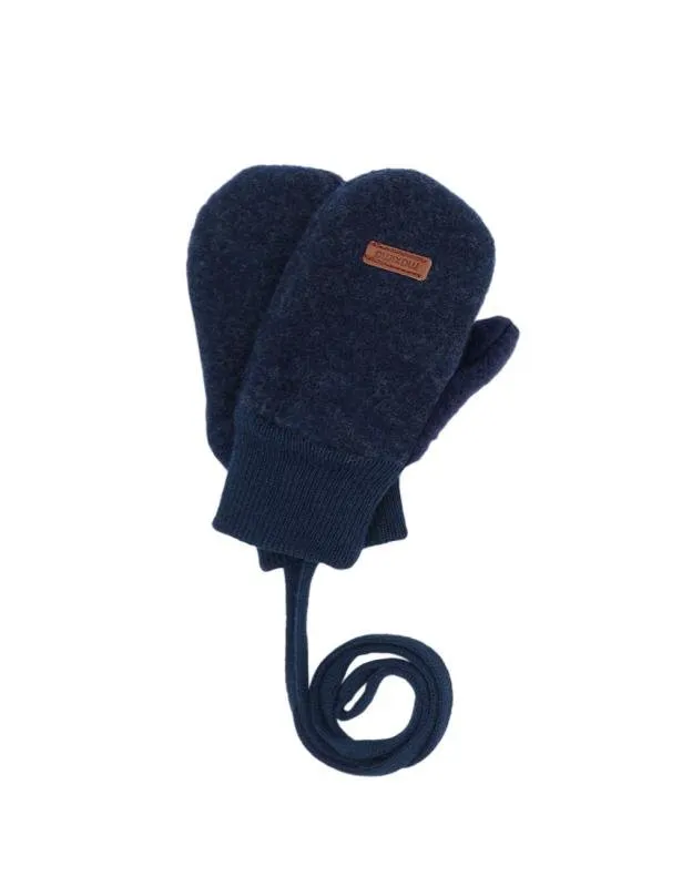 Maximo Wollfleece-Mini-Fausthandschuhe - navymeliert