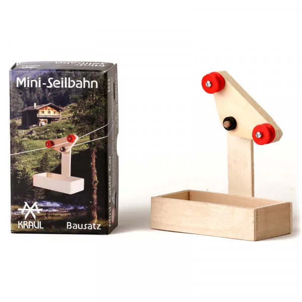 Kraul Mini Seilbahn mit Wagen - Bausatz