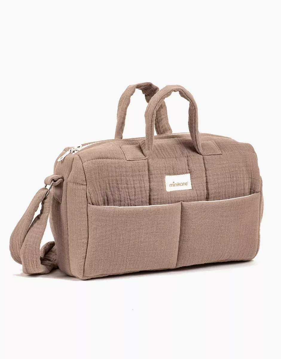 Minikane Puppen-Wickeltasche | Mokka