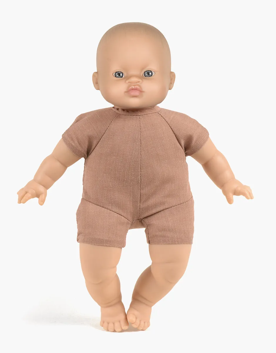 Minikane Baby-Puppe "Mae" mit Stoffkörper 28cm