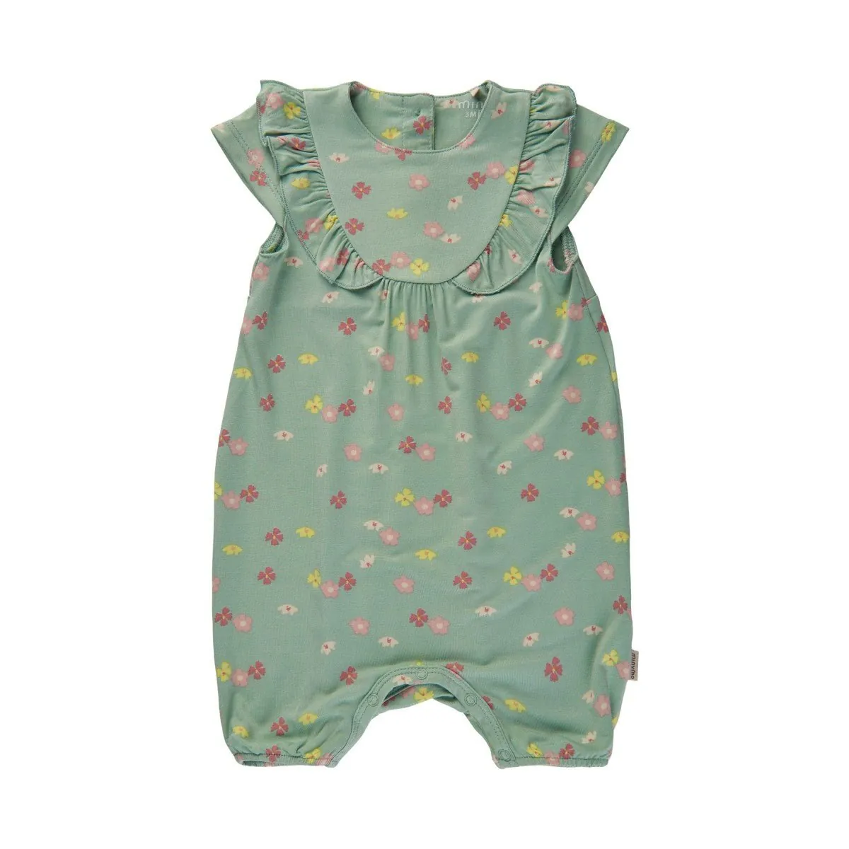 Bambus Jumpsuit Minymo kurz - Aqua Foam
