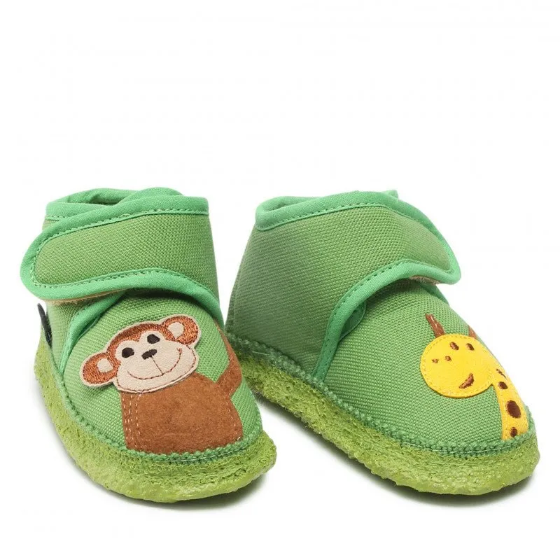 Nanga Lauflernschuhe Biobaumwolle - Affe