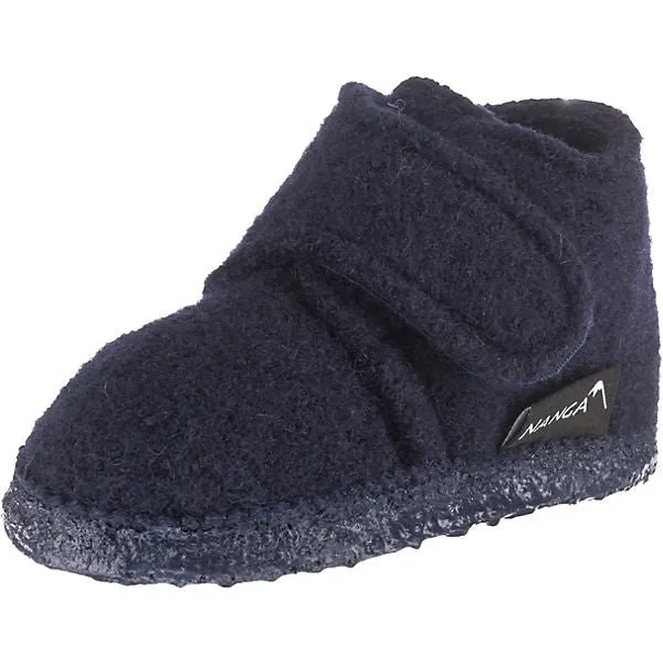 Nanga Lauflernschuhe Schurwolle - Leila blau