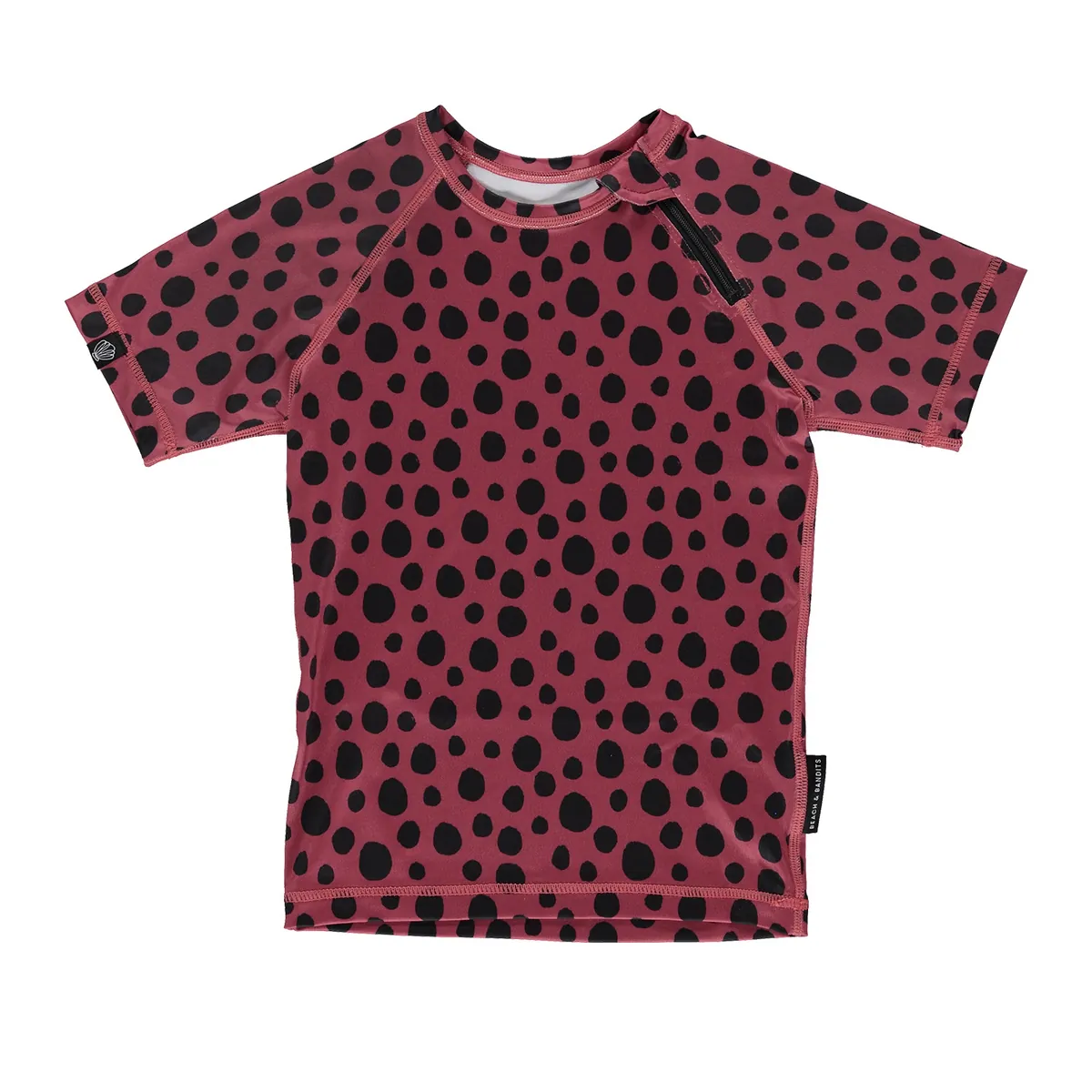 UV Badeshirt Red Velvet Punkte
