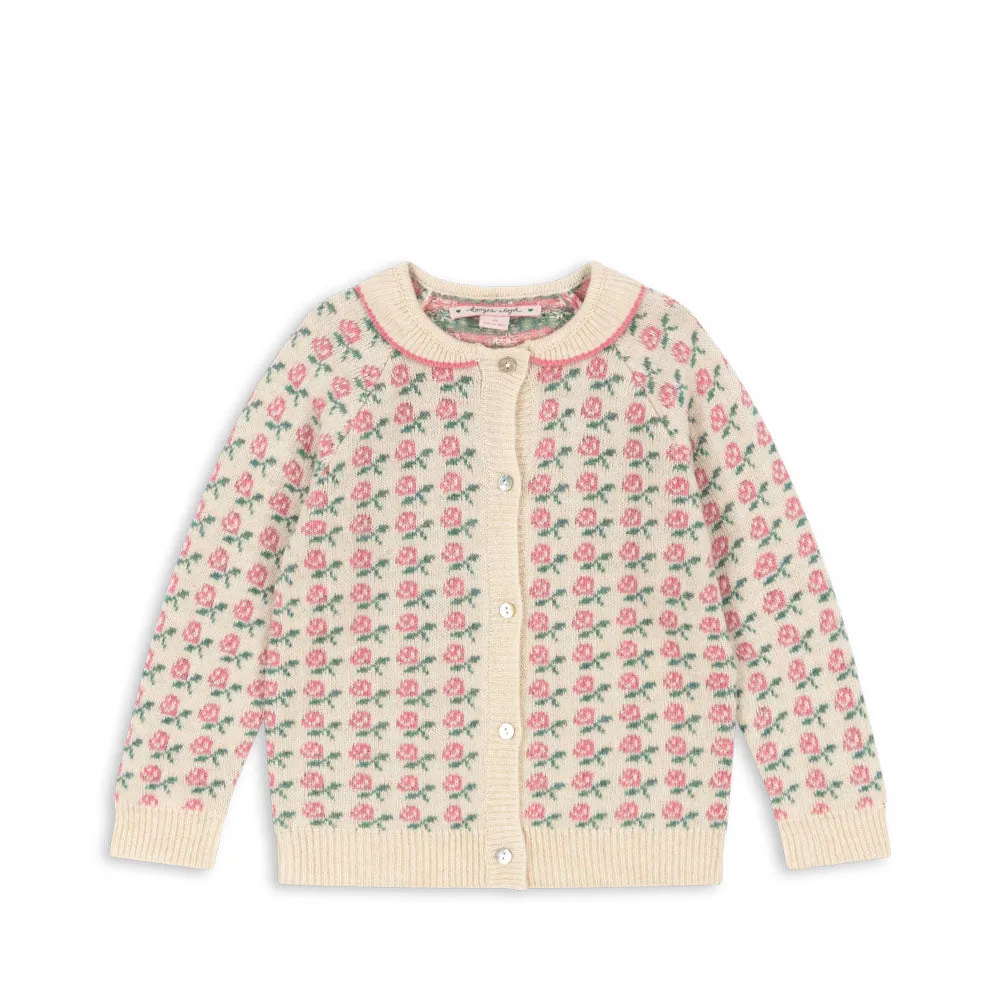 Konges Sløjd Strickjacke aus Merinowolle "Belou" Rose