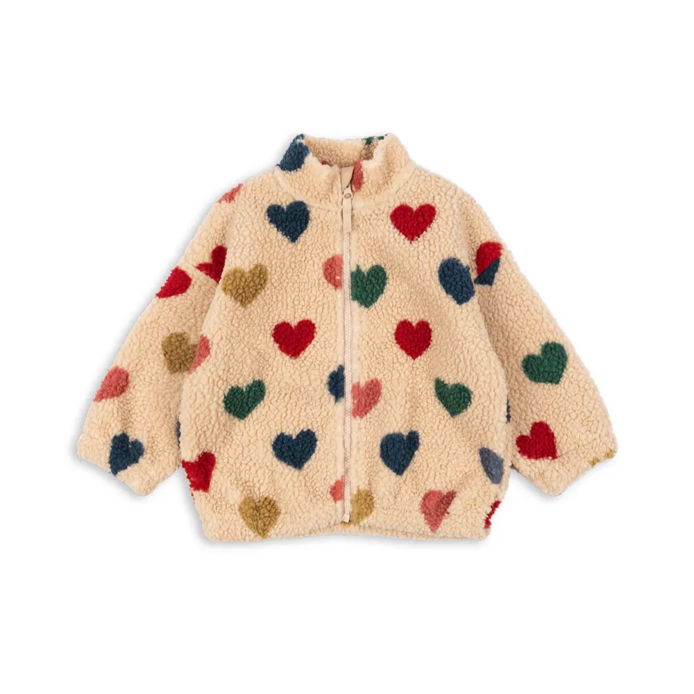Konges Sløjd Fleece Jacke Teddy "Jody" Bon Coeur Coloré