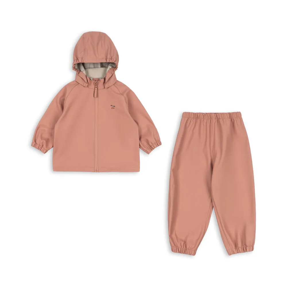 Konges Sløjd Regen-Set "Plainy" Cameo Brown
