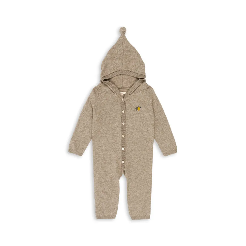 Konges Sløjd Strick-Overall "Mattou" Light Brown
