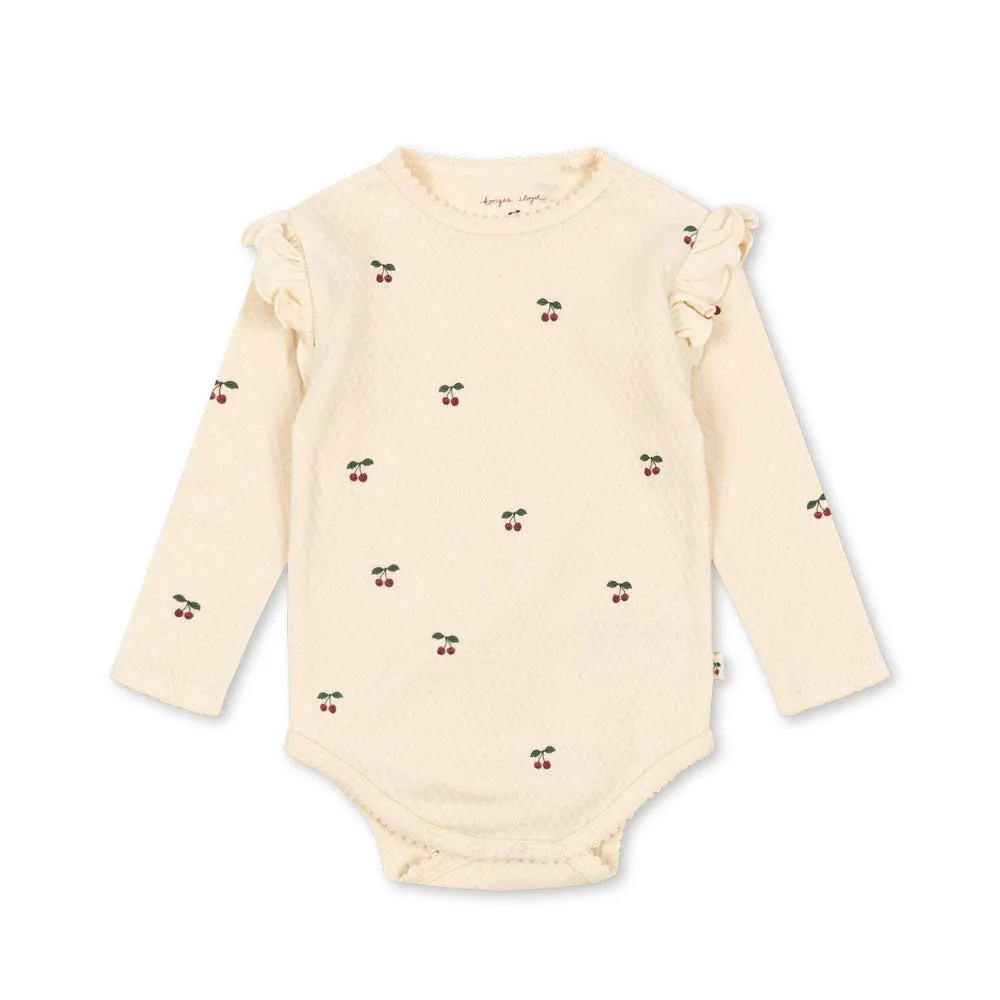 Konges Sløjd Body "Sui Frill"Cherry