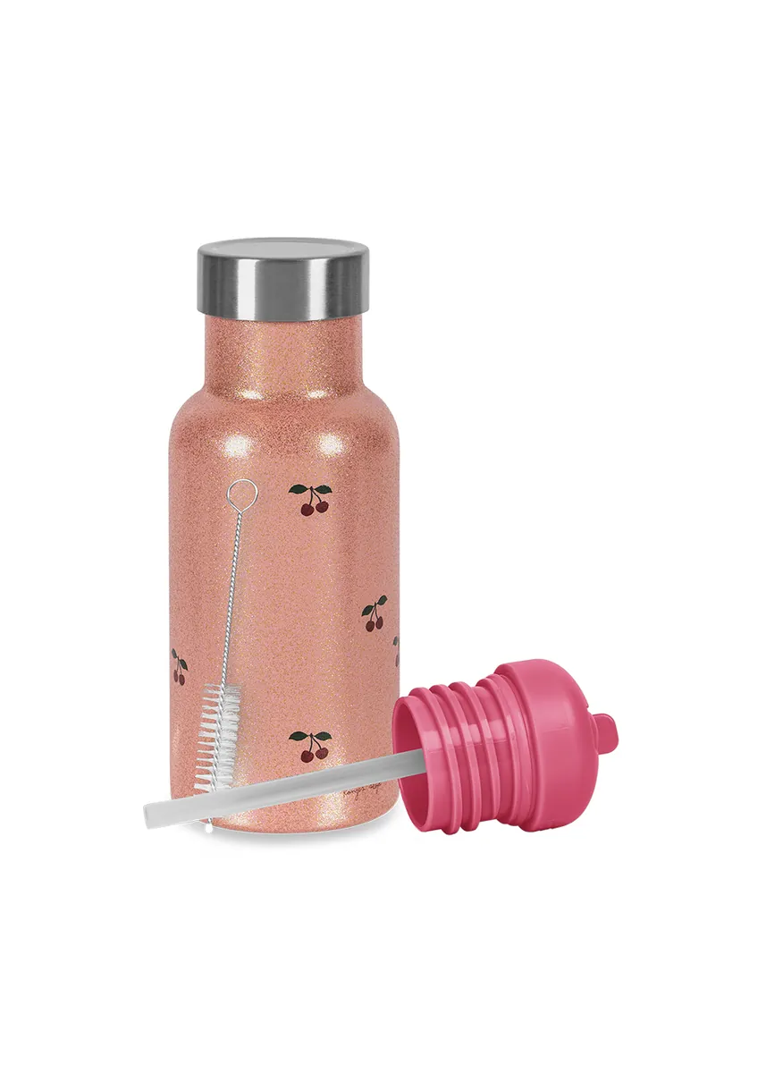 Konges Sløjd Thermo Trinkflasche "Glitter" | Cherry Glitter