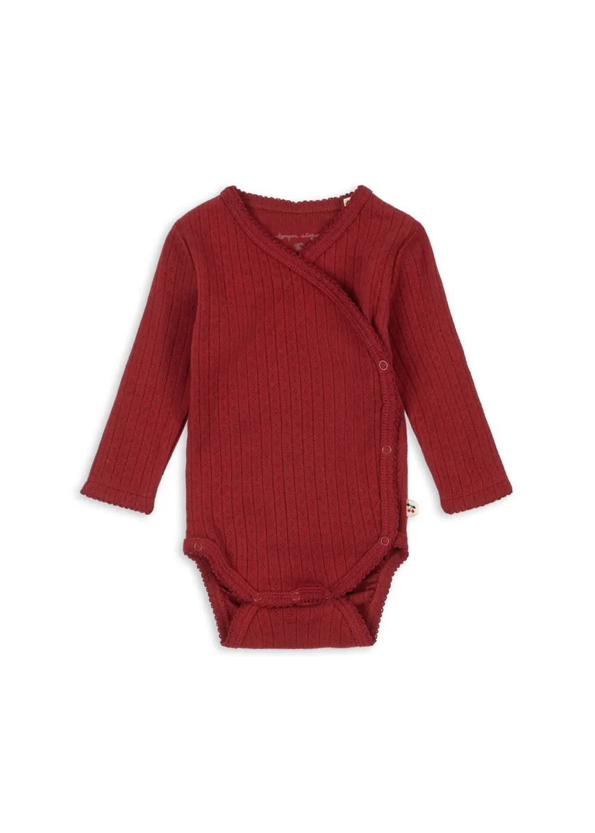 Konges Sløjd Newborn-Body "Minnie" | Red Dahlia