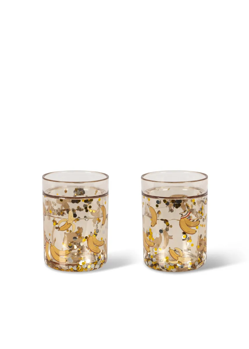 Konges Sløjd Glitzerbecher "Glitter Cups" 2er-Pack | Let'S Go Bananas