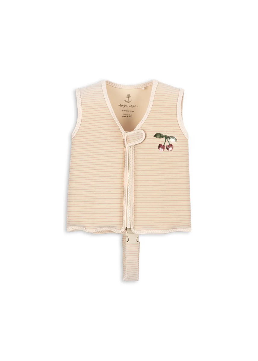 Konges Sløjd Schwimmweste "Cherry" | Rose Stripe