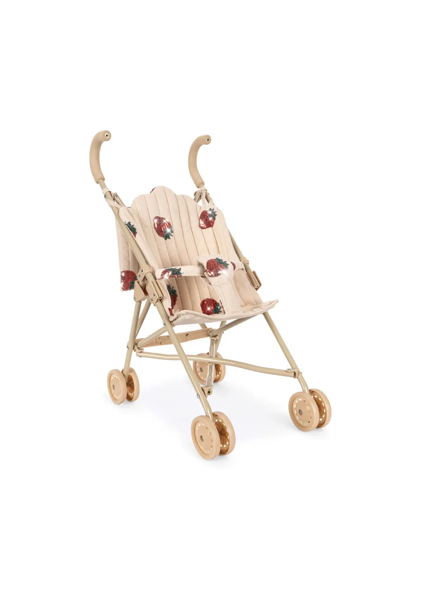 Konges Sløjd Puppen-Buggy "Doll Stroller Tulle" | Strawberry