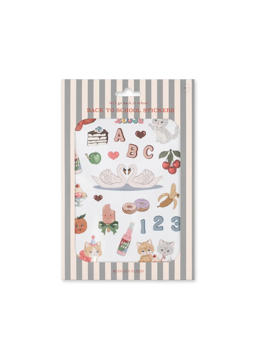 Konges Sløjd Back to School Stickers | Multi Swan