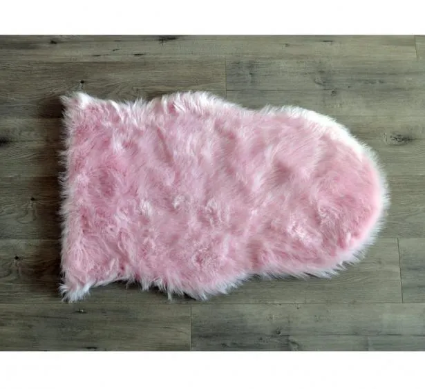 Kunstlammfell Pelt Zuckerwatte