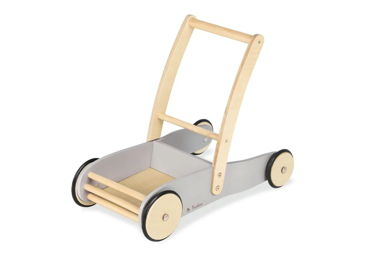 Pinolino Lernlaufwagen 'Uli' grau/natur *Sale*