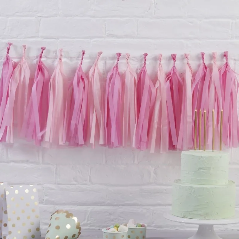 Tassel Girlande Kit Pink & Rosa