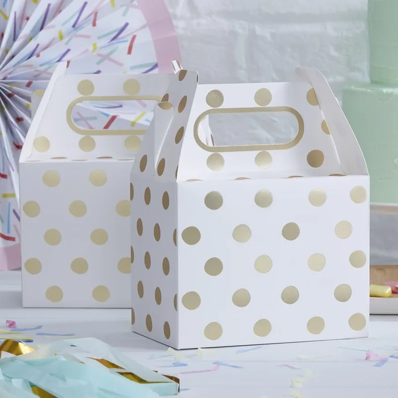 Partyboxen Polka Dot Gold