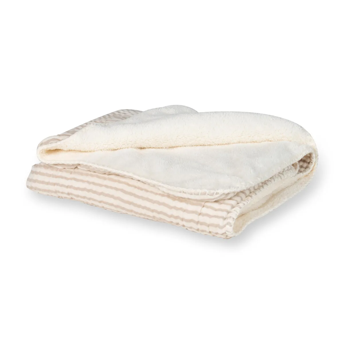 Quax Natural Babydecke 80 x 65 Teddy Stripes