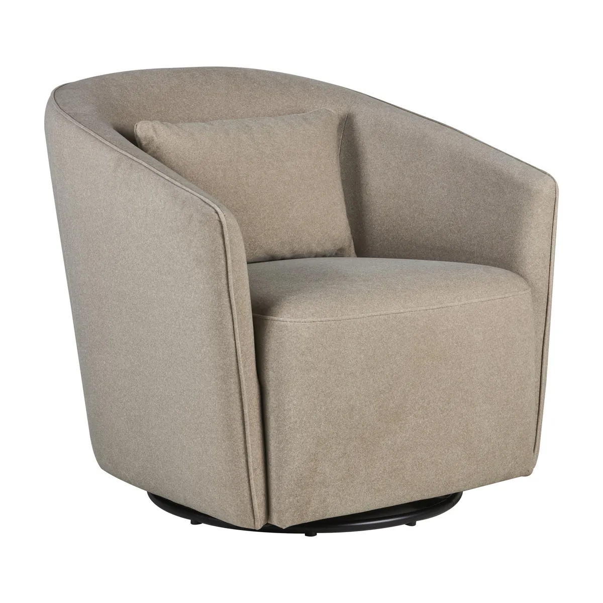 Quax Schaukel-und Drehstuhl Gomi Mohair latte