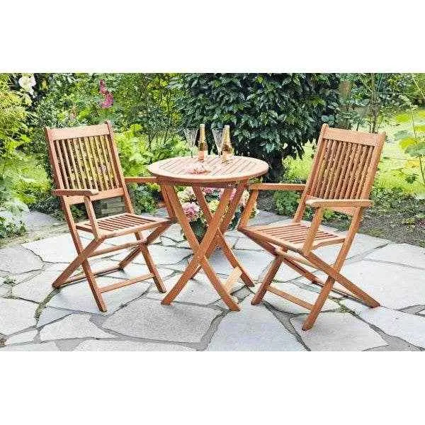 Bistroset RIO 3-teilig, Eukalyptus geölt, klappbar, FSC®-zertifiziert