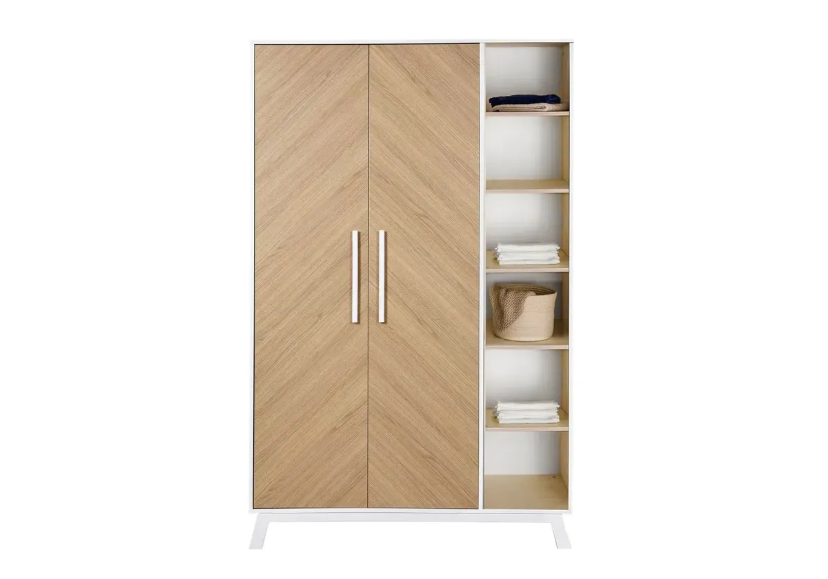 Schardt Fishbone Schrank 2 Türen mit Seitenregal