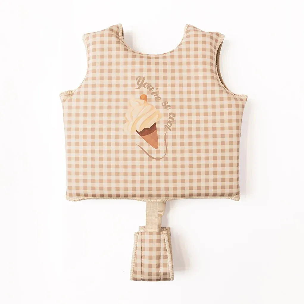 Schwimmweste Vintage Squares Eiscreme