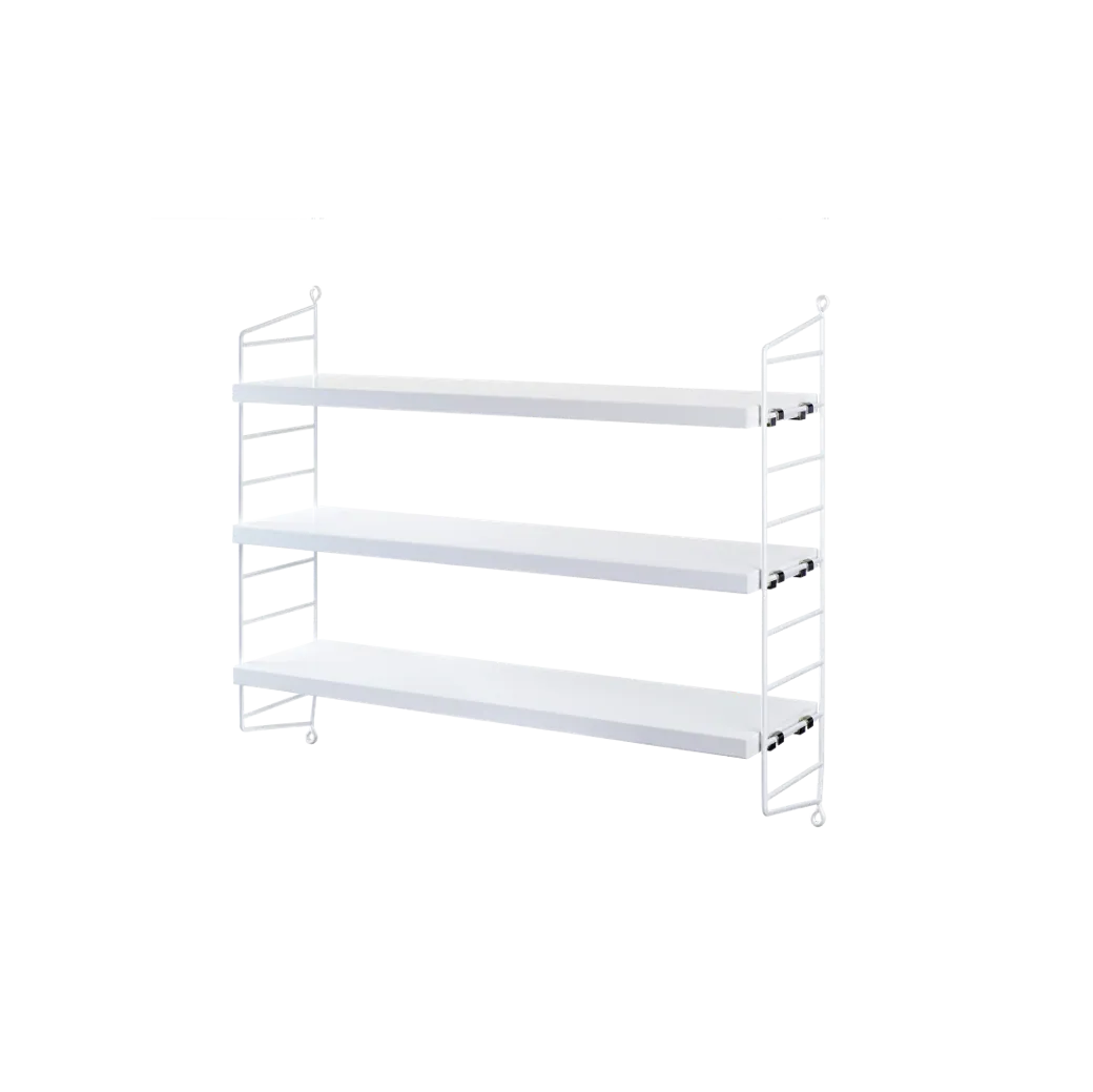 String Furniture Pocket Wandregal Weiss/Weiss