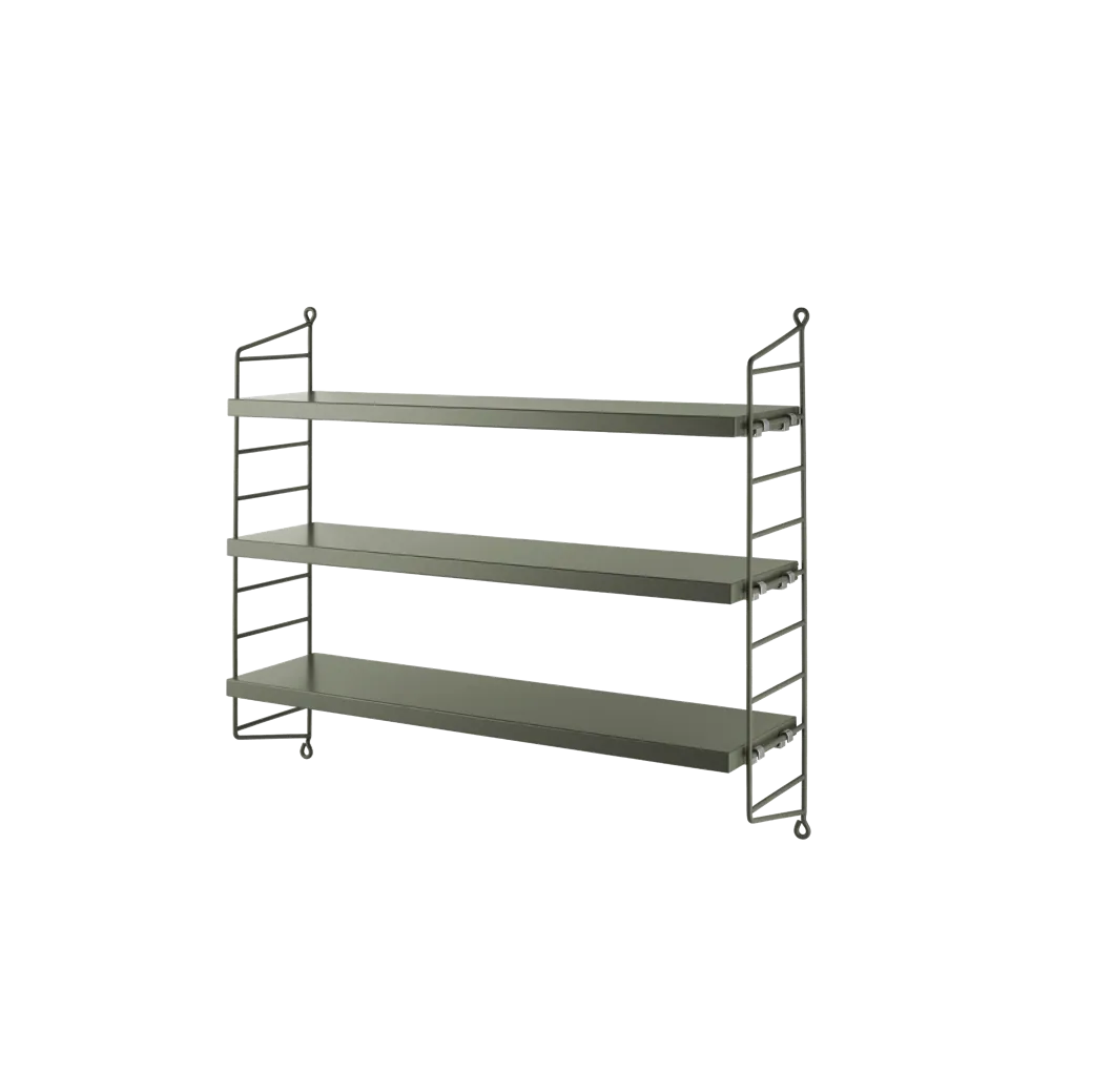 String Furniture Pocket Wandregal Sage/Sage