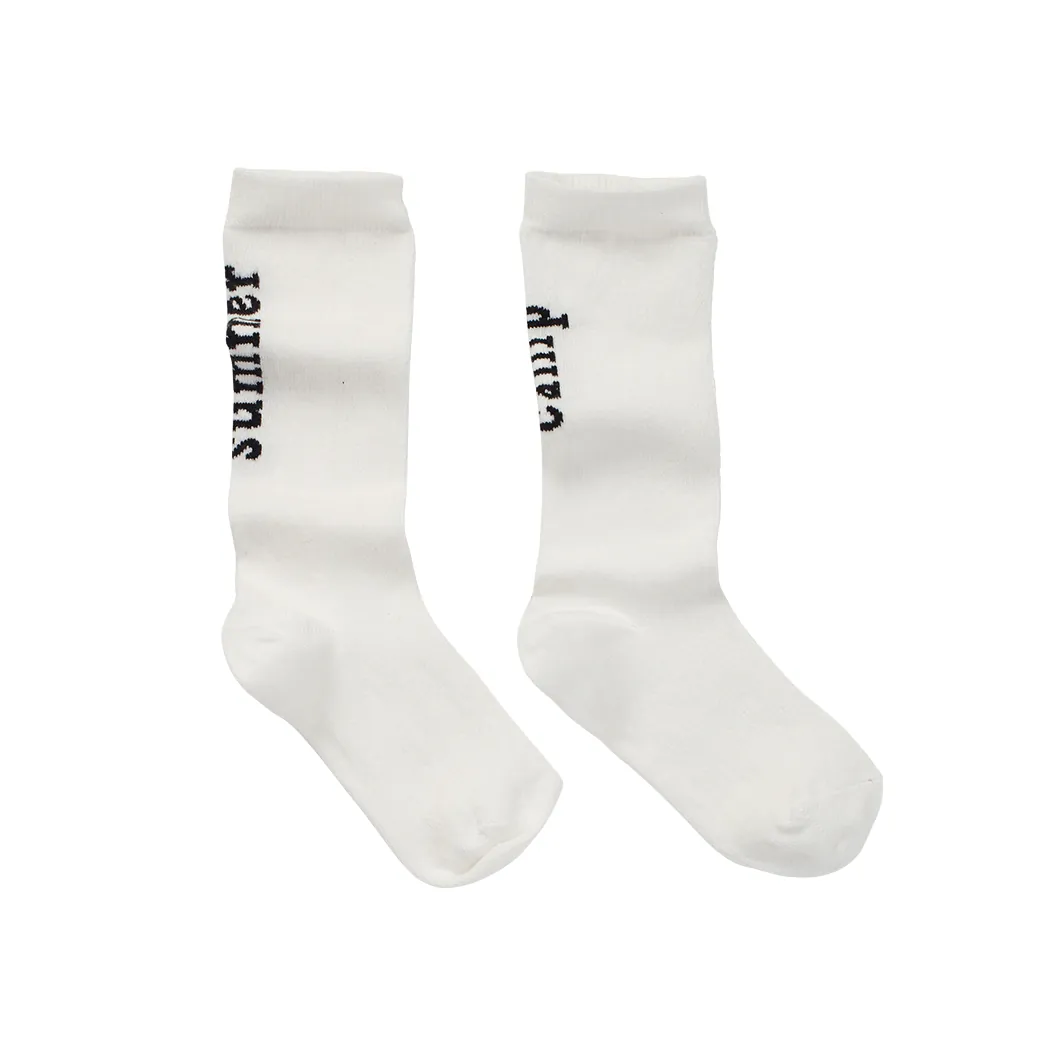 Socken Summer Camp White