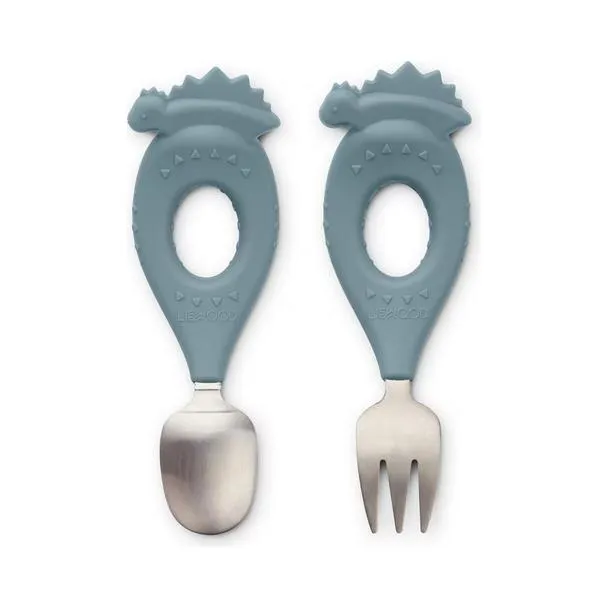 Stanley Babybesteckset Dino Whale Blue