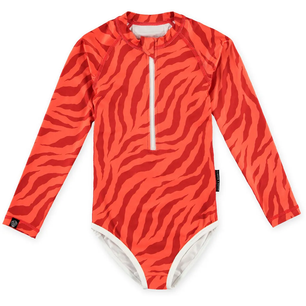 UV Badeanzug Tiger rot