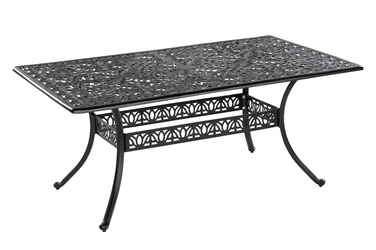 Tisch ATHOS 180x105cm, Aluminiumguss graphit