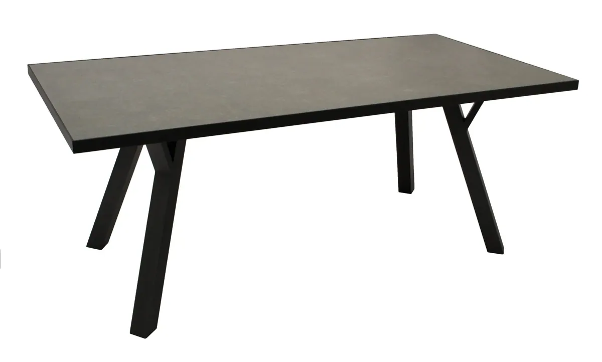 Gartentisch MANCIANO 180x90cm dunkelgrau