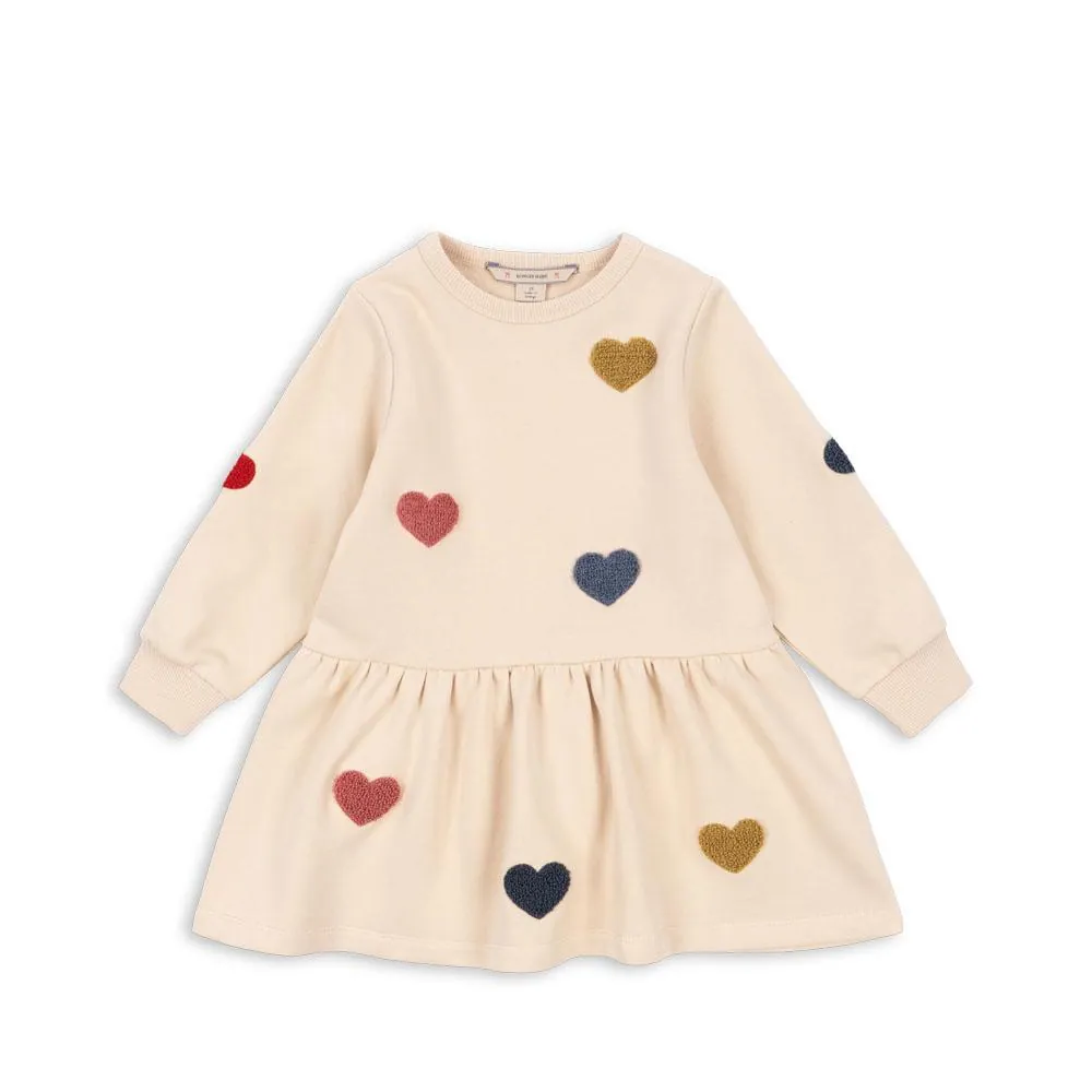 Konges Sløjd Sweat-Kleid "Lou" Multi Heart