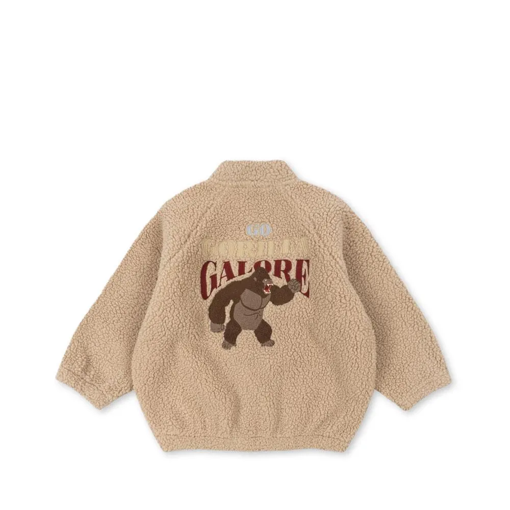 Konges Sløjd Teddy Bomberjacke "Jazz" Sand Oxford Tan