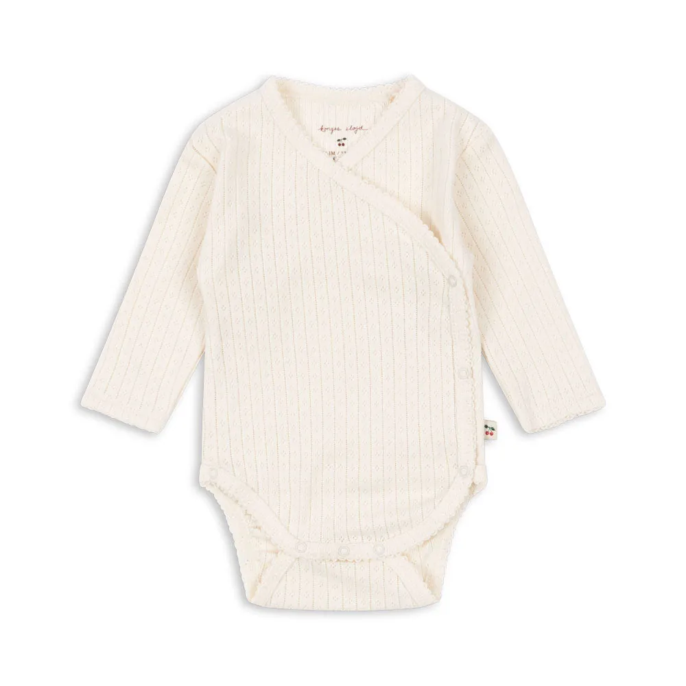 Konges Sløjd Newborn-Body "Minnie" Antique White