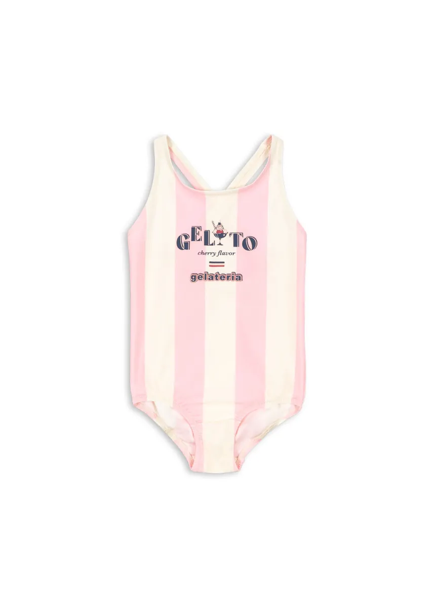 Konges Sløjd Badeanzug "Pomia" | Candy Rose Stripe