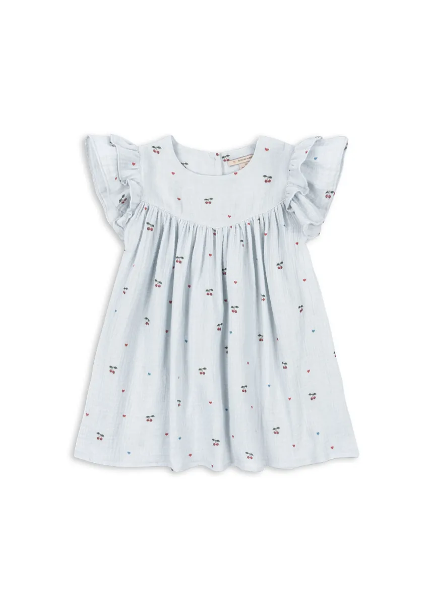 Konges Sløjd Kleid Coco | Cherry Blue Coeur