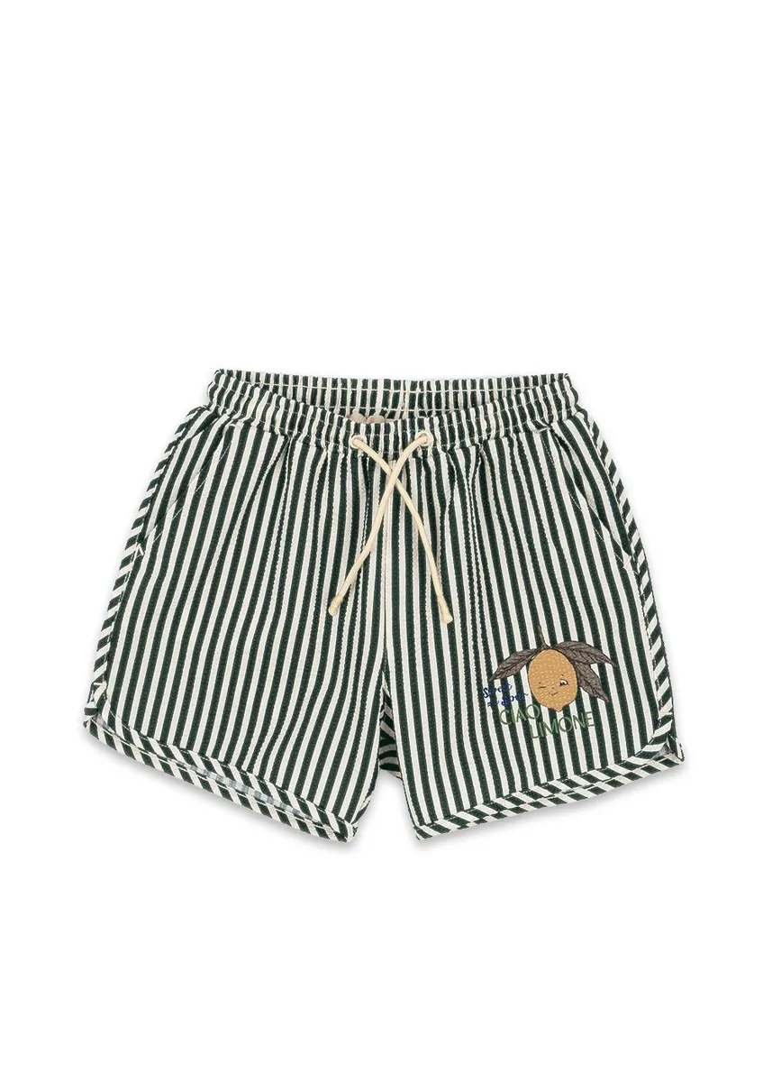 Konges Sløjd Bade Shorts "Seersucker Asnou" Scarab