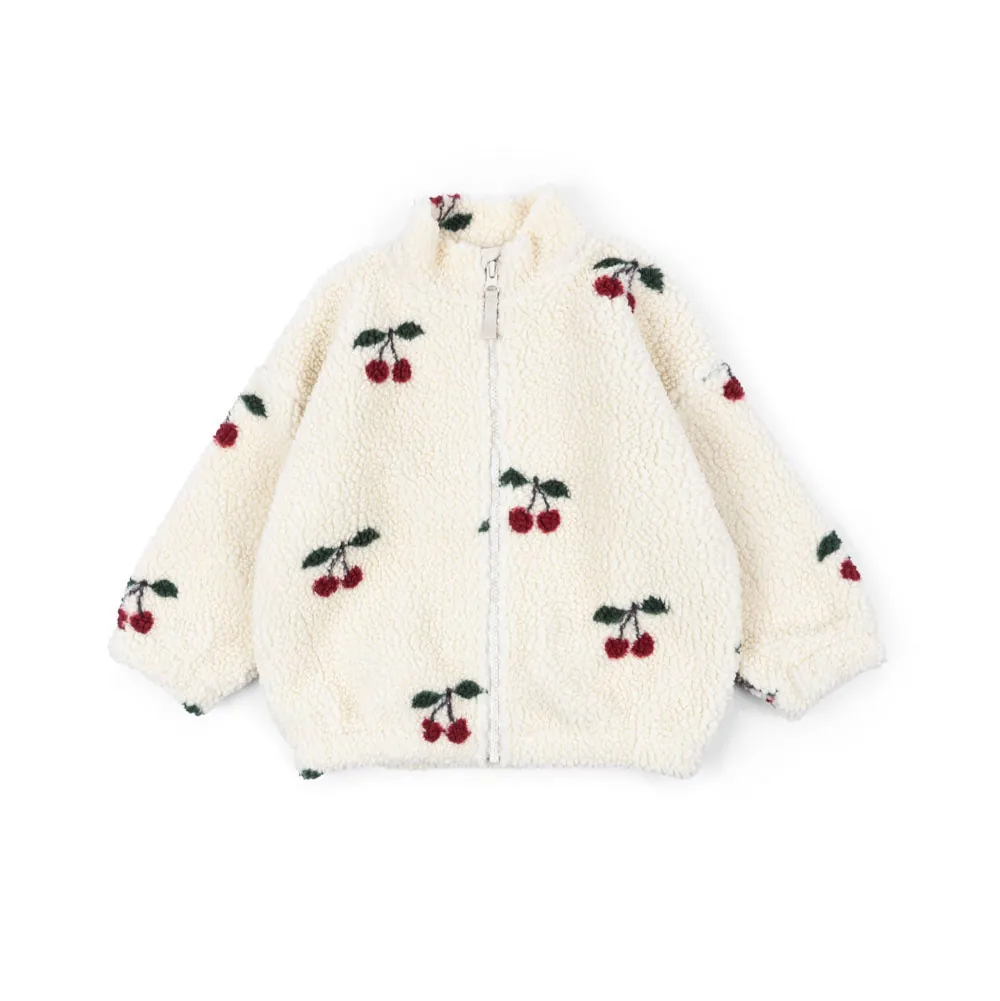 Konges Sløjd Fleece Jacke Teddy "Jody" Ma Grande Cerise